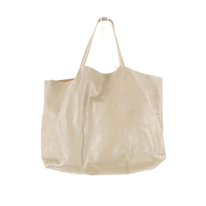 Celine Horizontal Cover Tote Leather Khaki Handbag
