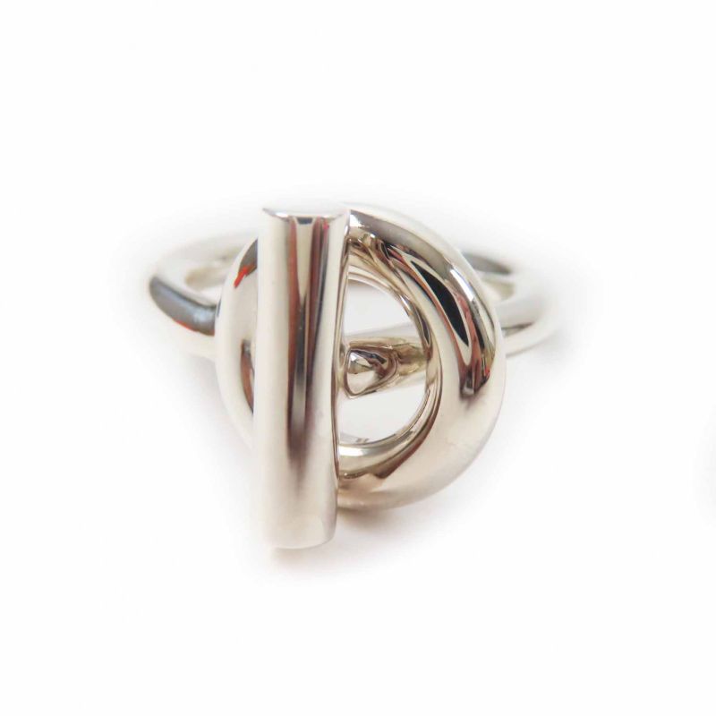 Hermes 2024 Echappee Ring - Ring Ag925 Silver #14 With Box Weight 10.1g Ladies