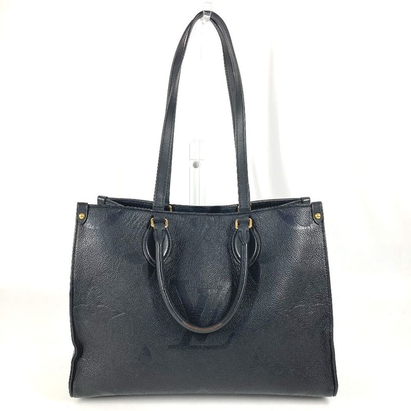 Louis Vuitton Tote Bag On The Go MM M45595 Monogram Empreinte Leather Noir Black