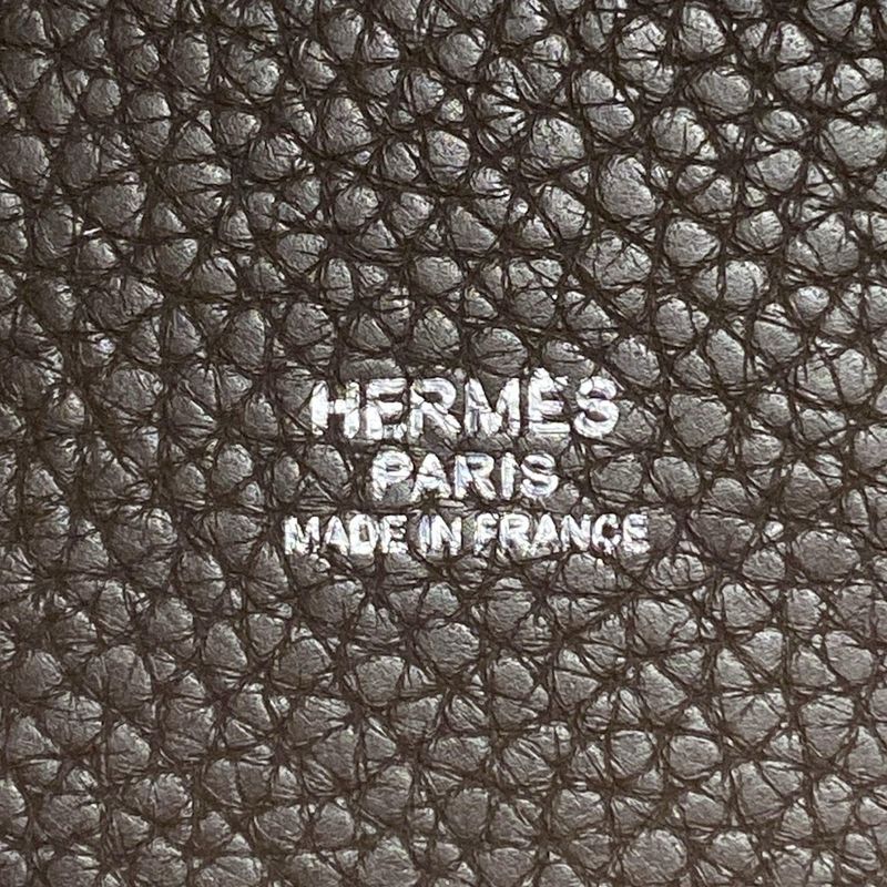 Hermes Handbag Picotin Lock PM Dark Brown Silver Hardware