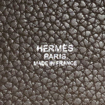 Hermes Handbag Picotin Lock PM Dark Brown Silver Hardware
