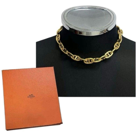 Hermes Chaine D'ancre GM 29 Frames Silver 925 Necklace