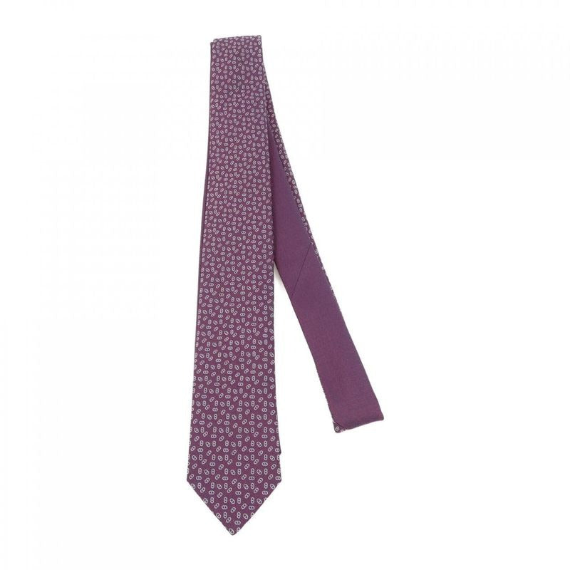 Hermes Paisley Amethyst Necktie