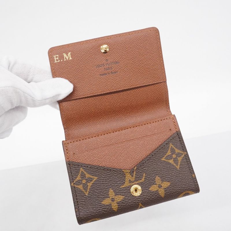 Louis Vuitton Card Case Monogram Enveloppe Carte De Visite M63801 Brown Men