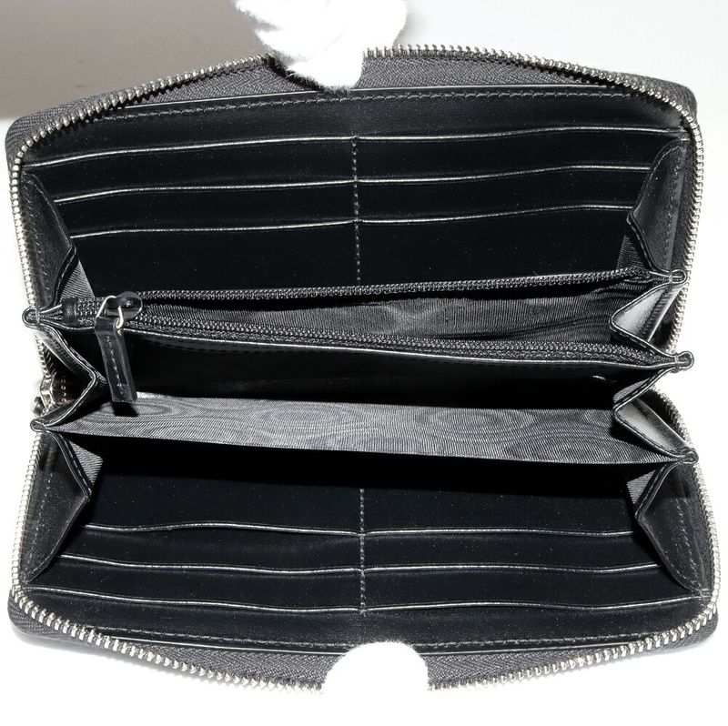 Gucci Round Zipper Long Wallet With Coin Purse GG Marmont Double G Zip Around