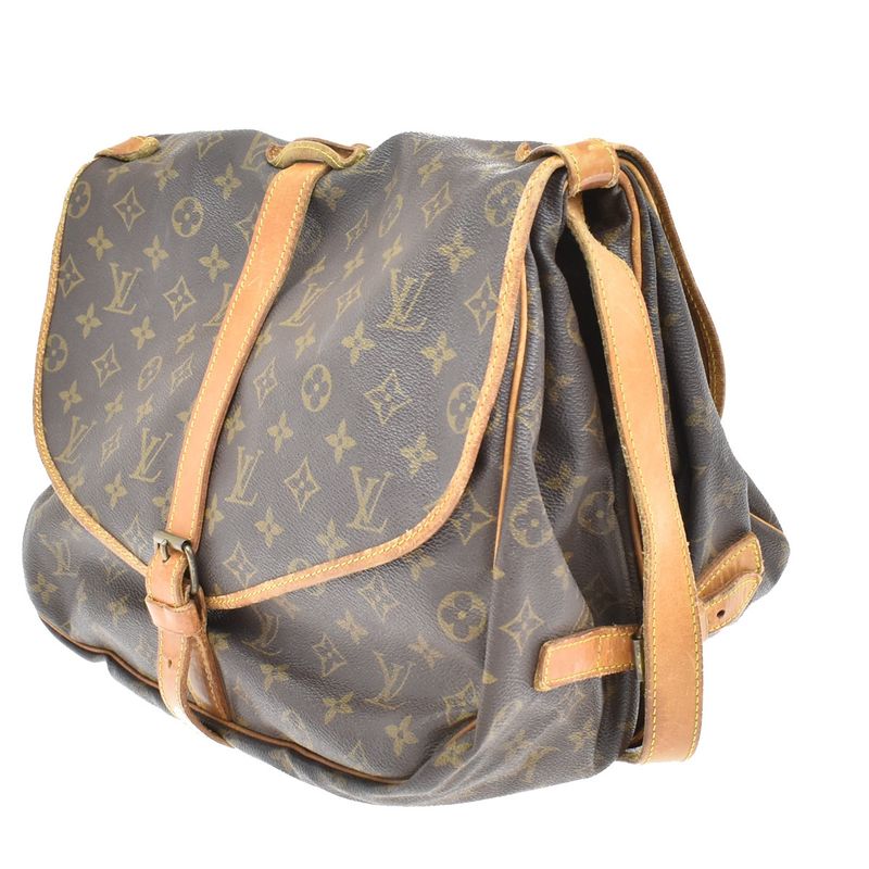 Louis Vuitton Saumur 35 Shoulder Bag Monogram Leather M42254 80kb027