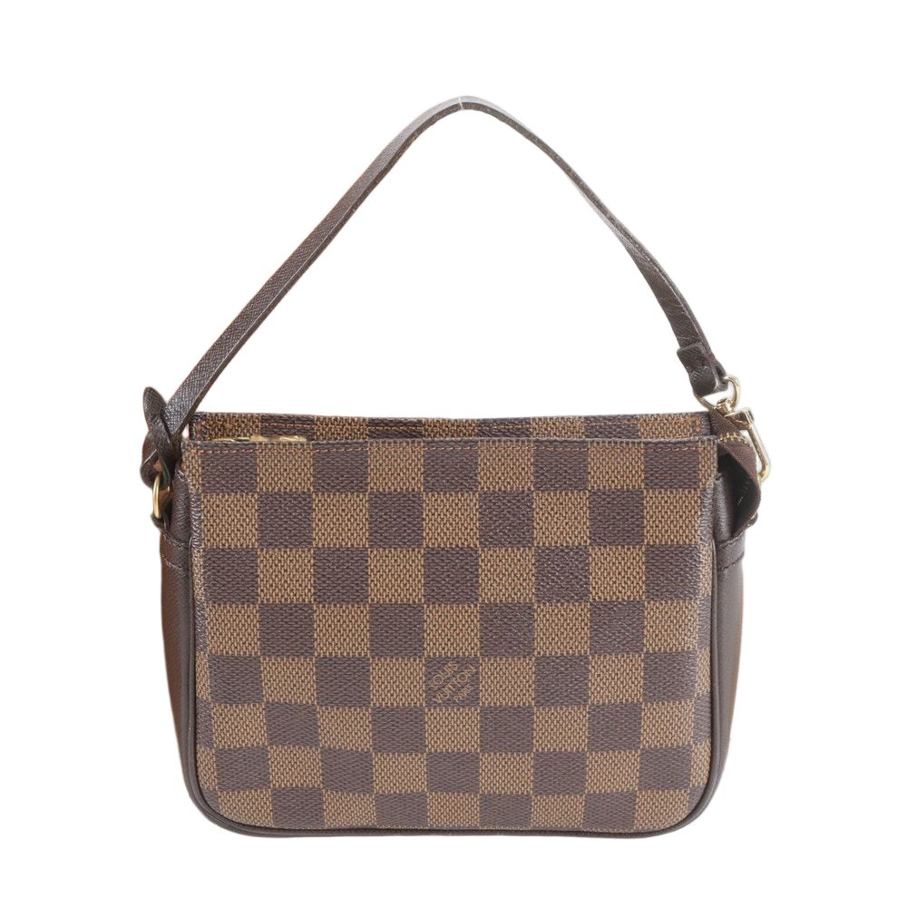 Louis Vuitton Damier Trousse Makeup Leather Handbag Tote