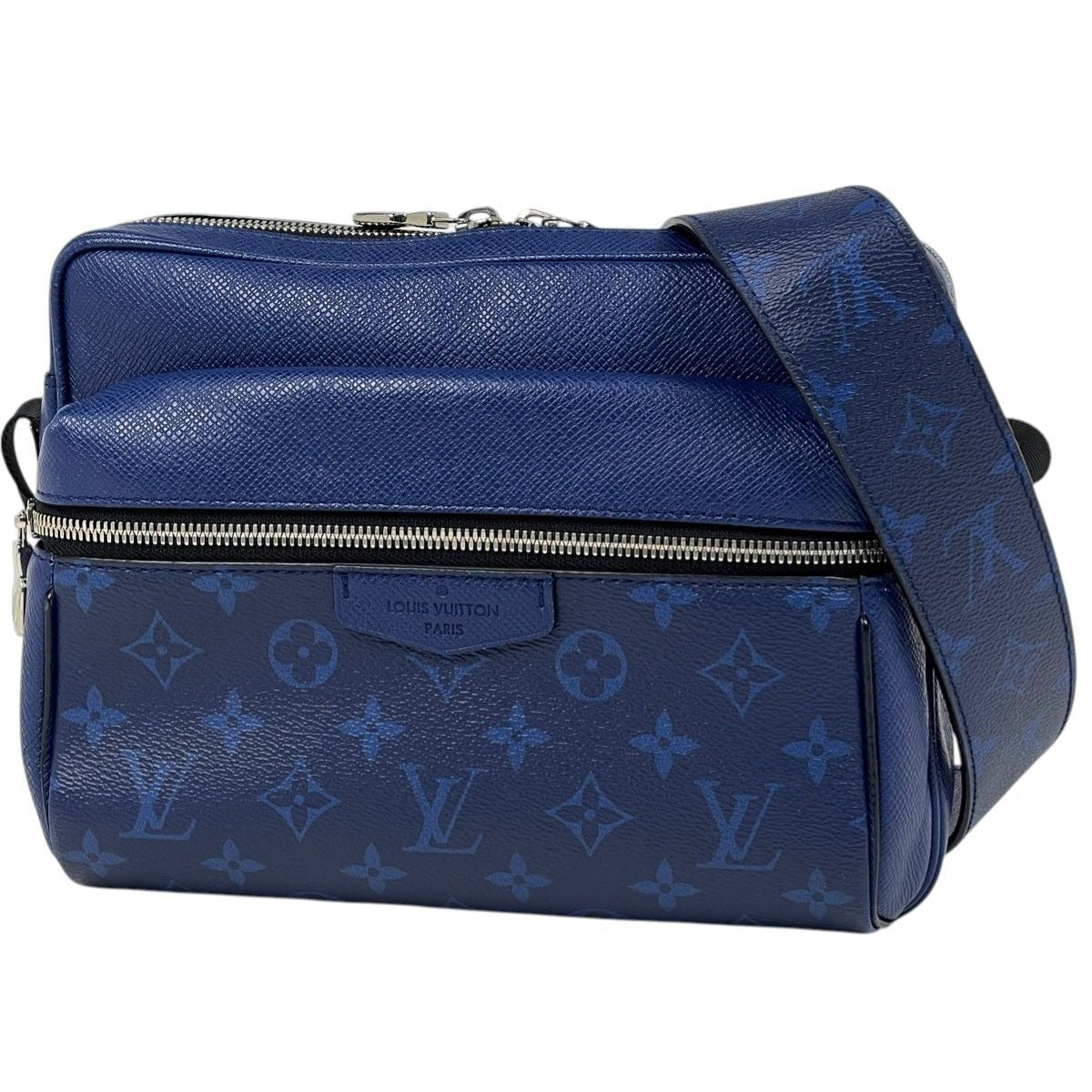 Louis Vuitton Outdoor Messenger PM Monogram Shoulder Bag Taigarama Cobalt