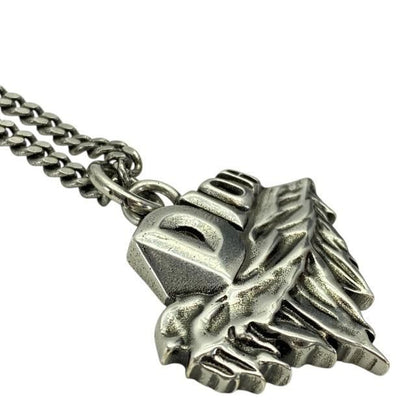 Christian DIOR Necklace Astero Motif Metal Silver