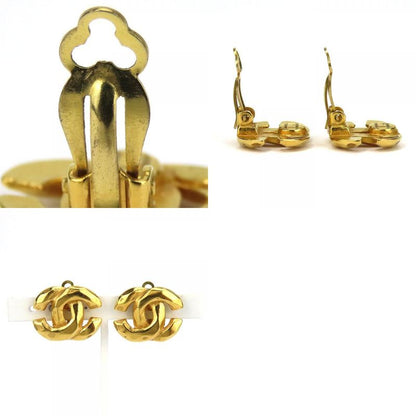 Chanel Earring Coco Mark Metal Gold Accessories 99P Plated Ladies Women Chanel