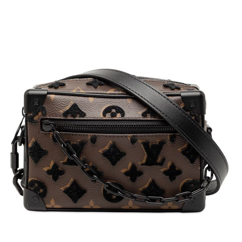 Louis Vuitton Monogram Taffeta Mini Soft Trunk Crossbody Chain Shoulder Bag