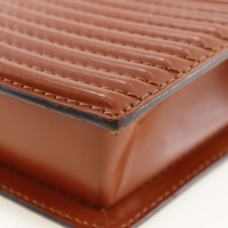 Louis Vuitton Prebour 2WAY Clutch M52563 Epi Leather Kenyan Brown Vi1921 Ladies