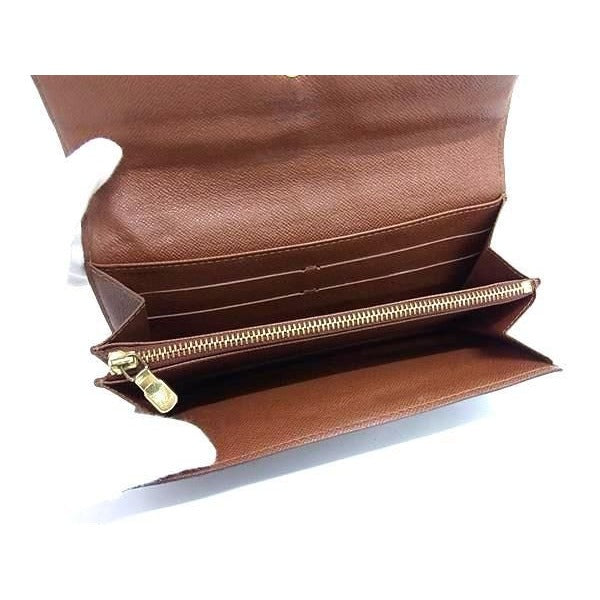 Louis Vuitton Wallet Monogram Pochette Porte Monet Cles Di Brown — view 5