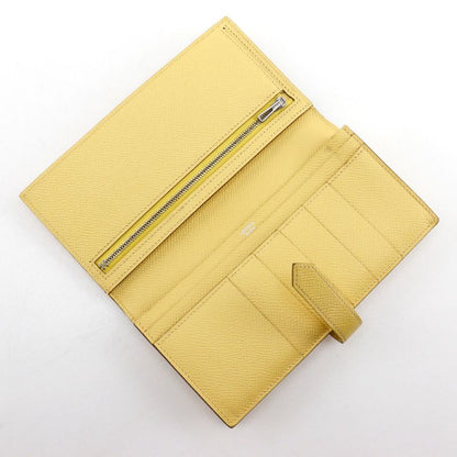 Hermes Bearn Souffle Vaux Epson Yellow R Ladies Long Wallet