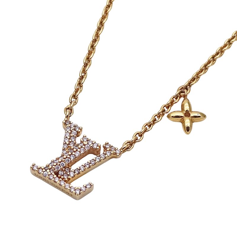 Louis Vuitton Necklace Women's Brand Collier LV Iconic Gold M00596 Rhinestone