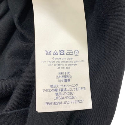 Louis Vuitton Dress Cotton Black Logo Patch Short Sleeve