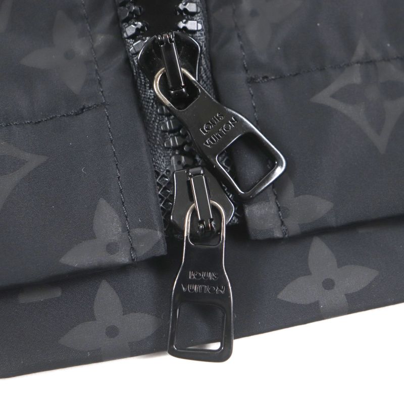  Louis Vuitton 22AW Hnk48w Mid-length Monogram Windbreaker Hoodie Black 50