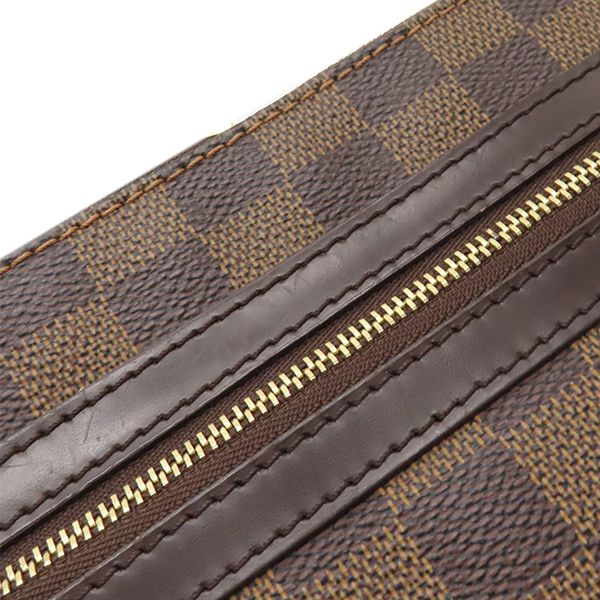Louis Vuitton Shoulder Bag Pochette Bosfort Damier Canvas Damier Ebene Gold