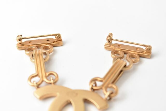Chanel Brooch Chanel Pin Brooch Coco Mark Vintage Gold