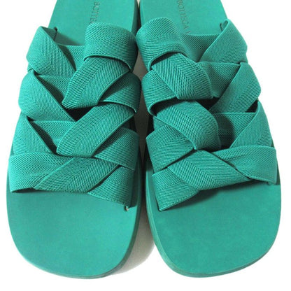 Bottega Veneta Intrecciato Flat Sandals Size 43 Approx 28cm (11.02in) Green