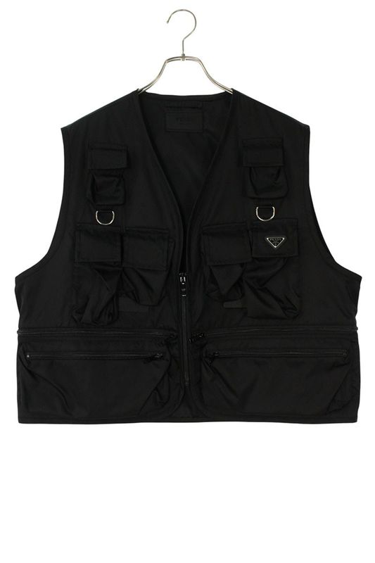 Prada Sgc499 Re-nylon Utility Nylon Vest Men's XL