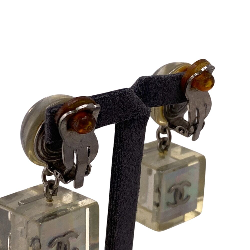 Chanel Cocomark No.5 Gp Earring Silver Ladies Brand