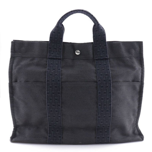 Hermes Her Line Herbag MM Nylon Canvas Gray Handbag
