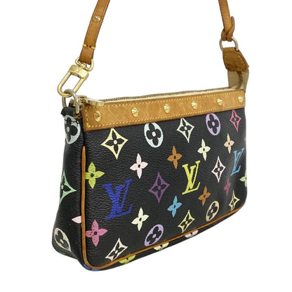 Louis Vuitton Pouch Monogram Multicolor Pochette Noir — view 2