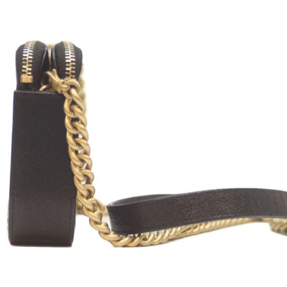 Chanel No 27 A84069 Black Caviar Ghardware Boy Chanel Chain Wallet