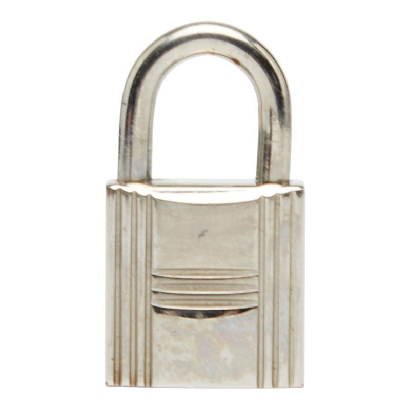 Hermes Cadenas Padlock Key Set Silver Metal Ladies Hermes