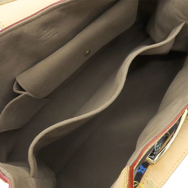 Louis Vuitton Handbag Ursula Monogram Multicolor Noir Black Gold Hardware Black