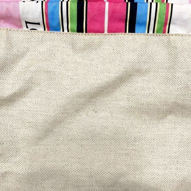 Loewe Drawstring Bag Ec22948 Pink Stripe Excellent Condition Large