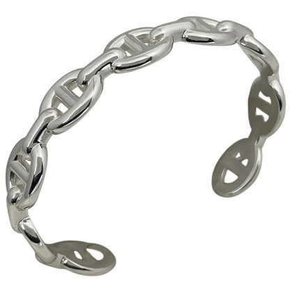 Hermes Chaine D'ancre Bracelet Silver