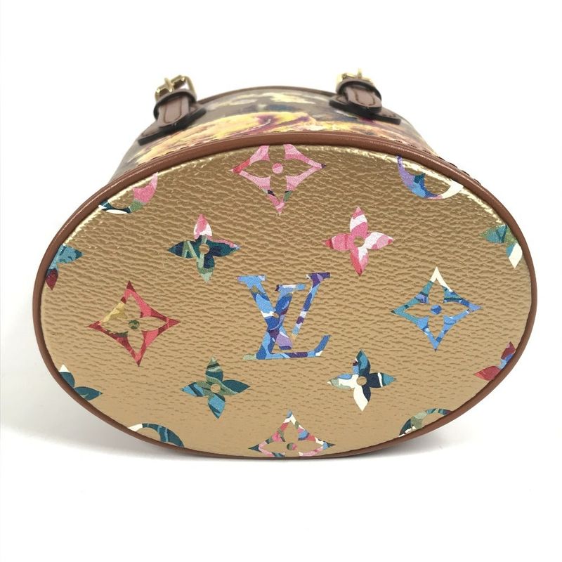 Louis Vuitton Shoulder Bag Nano Bucket M81724 Leather Gold