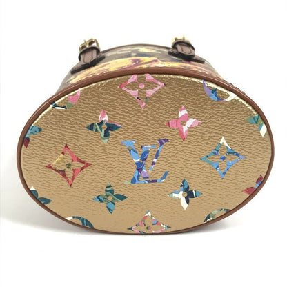 Louis Vuitton Shoulder Bag Nano Bucket M81724 Leather Gold