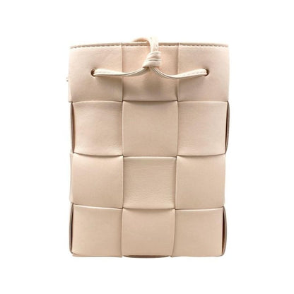 Bottega Veneta Shoulder Bag Small Cassette Bucket Bag 680218 Lambskin Pink