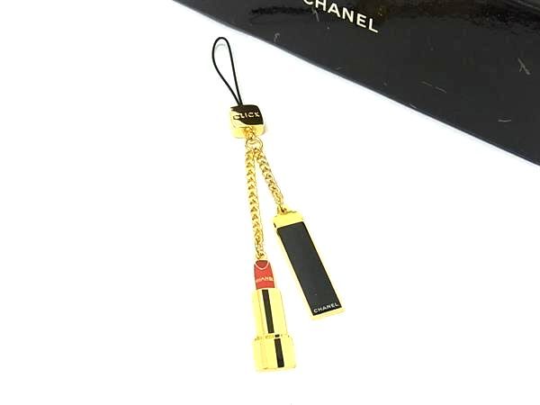 Chanel Logo Click Rouge Allure Lanyard Key Holder Charm Women's