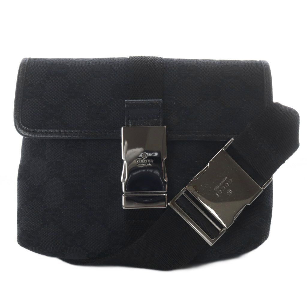 Gucci Waist Bag GG Canvas Black
