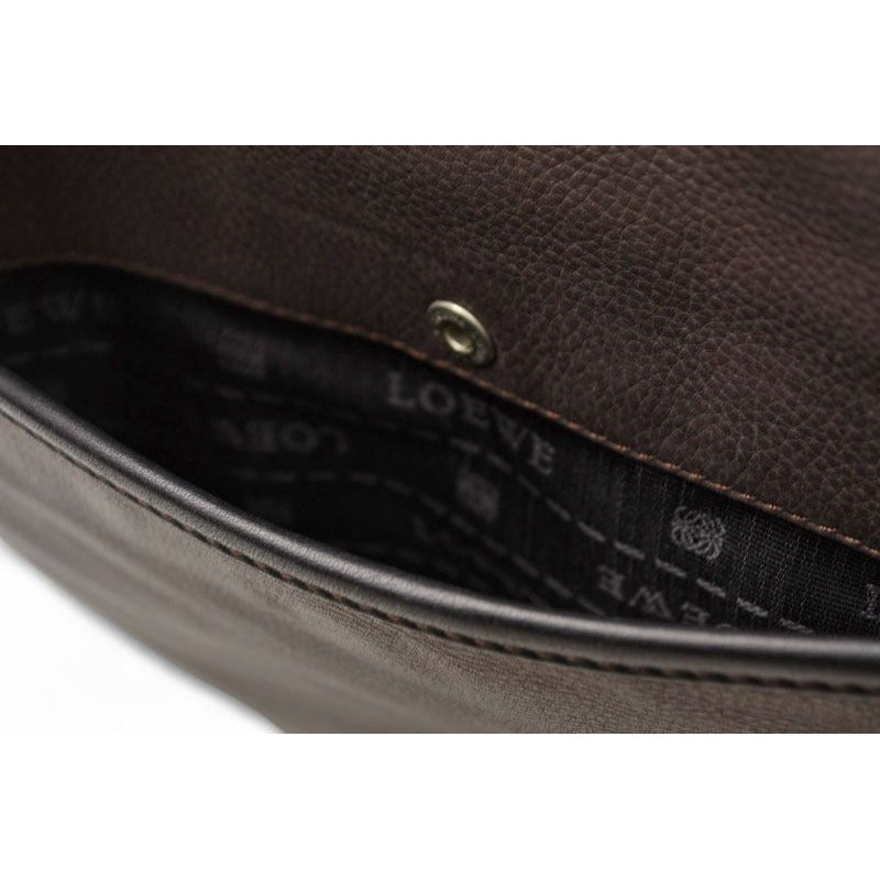 Loewe Shoulder Bag Crossbody Anagram Dark Brown Vintage — view 9