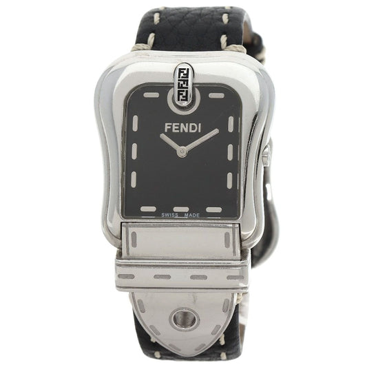Fendi Buckle Motif Watch SS Leather