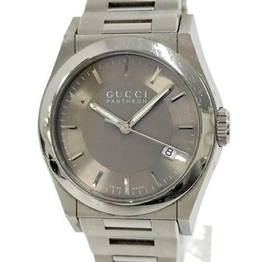 Gucci Watch Boys Size Pantheon Quartz SS Champagne Gold Dial 1154