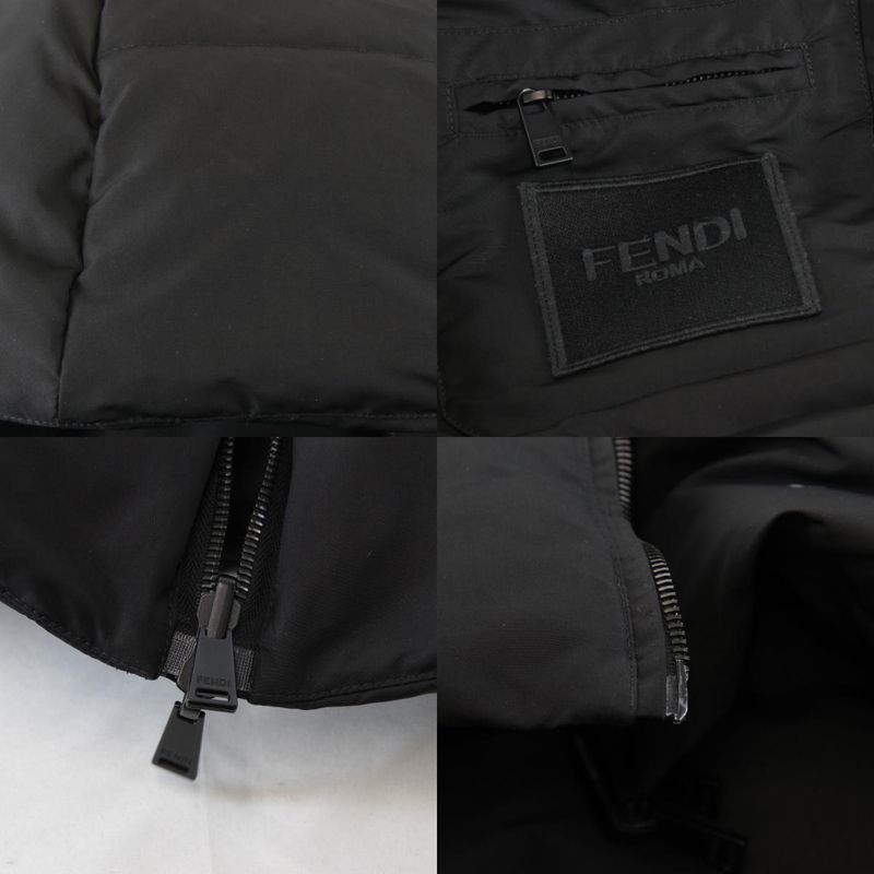Fendi Reversible Hanger/garment Bag Down Jacket Polyester Men's