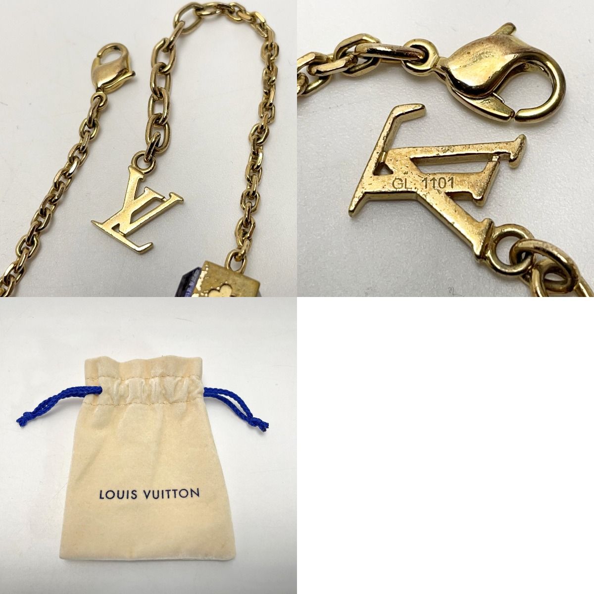 Louis Vuitton Bra Scuff/gamble M65209 Plated Chain Bracelet