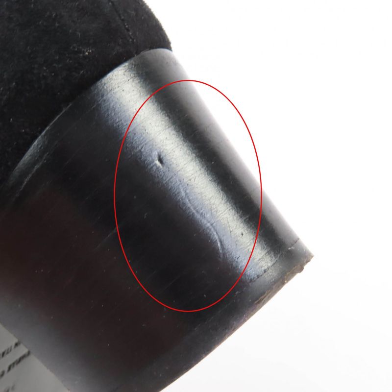 Hermes Gold Hardware With H Logo Hardware Chunky Heel Suede Leather Loafers