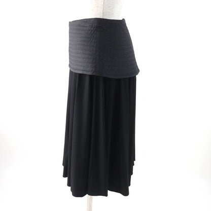 LOEWE S540y08x56 Knee-length Peplum Skirt Bottoms Black 34 Made In Italy
