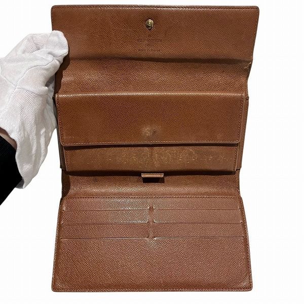 Louis Vuitton Monogram Portefeuille International M61217 Long Wallet Trifold