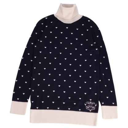 Hermes Knit Sweater High Neck All-Over Cashmere Cot