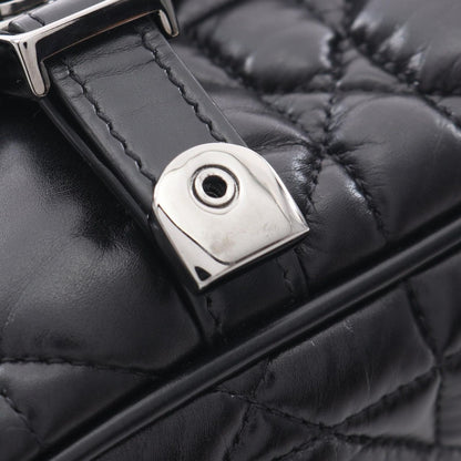 Dior Shoulder Bag Camp Small Macro Cannage Black Leather — view 8
