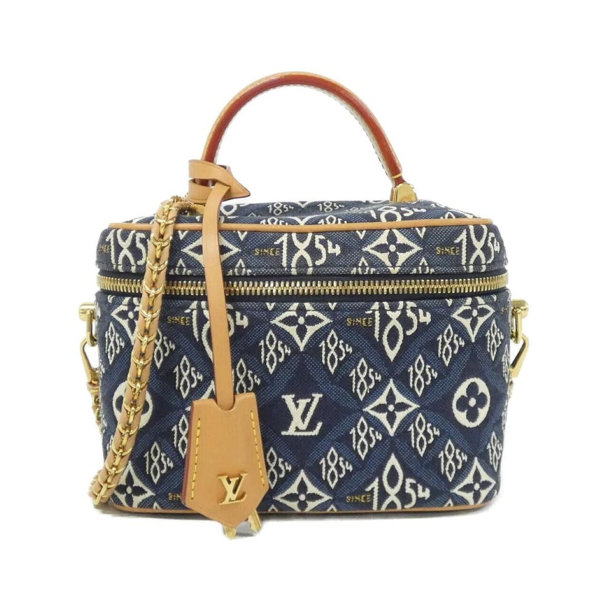 Louis Vuitton Vanity Bag Canvas Blue Bleu