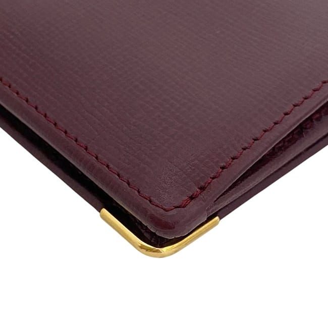 Cartier Folding Long Wallet Bordeaux Burgundy Must L3000168